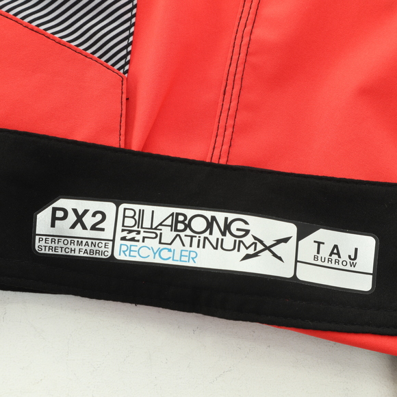 Billabong PRO 19" TAJ Burrow Board Shorts Men 30 Black/Red - Picture 6 of 13
